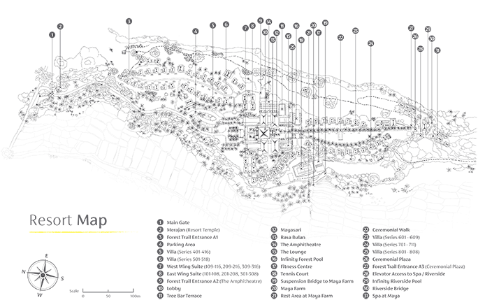 マヤウブド・リゾートレイアウト