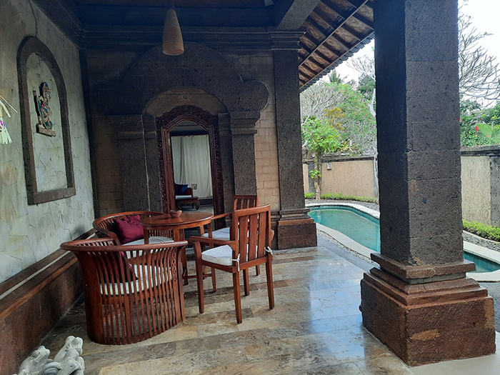 ネファタリのVilla Pucuk　屋外